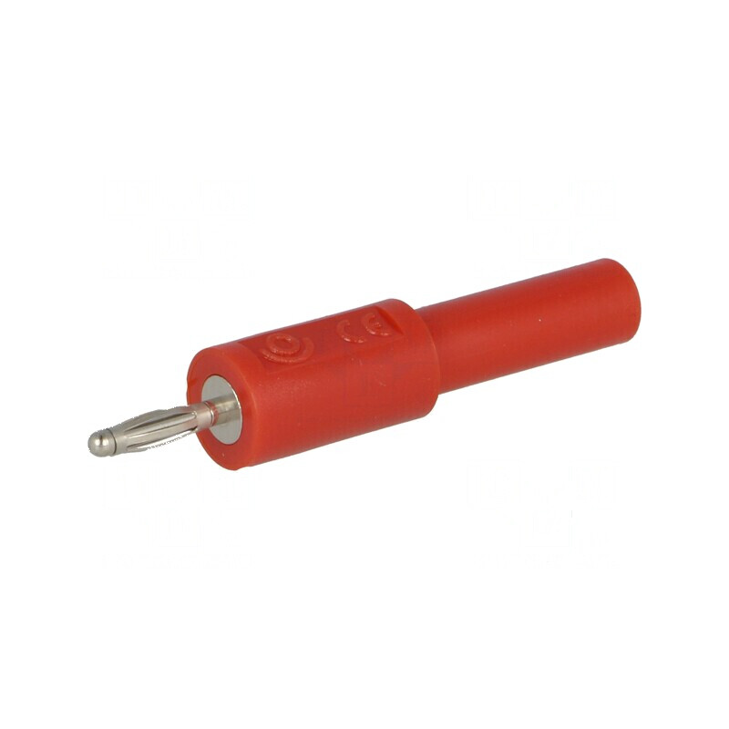 Conector banană 2mm adaptor 36A 30VAC 60VDC roşu nichelat | Electronic-mag.ro | Componente Electronice Conector banană 2mm adaptor 36A 30VAC 60VDC roşu nichelat | Electronic-mag.ro | Componente Electronice
