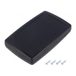 Carcasă universală ABS neagră 93mm x 151mm x 25mm | Electronic-mag.ro | Componente Electronice