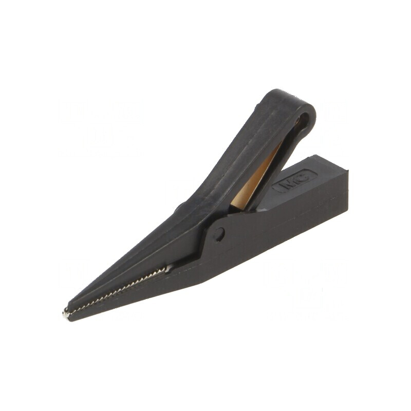 Bornă crocodil 10A neagră cu capacitate de prindere max. 9,5mm | Electronic-mag.ro | Componente Electronice Bornă crocodil 10A neagră cu capacitate de prindere max. 9,5mm | Electronic-mag.ro | Componente Electronice