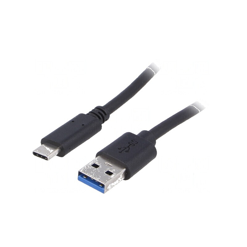 Cablu USB 3.0 A la C nichelat 0,5m negru | Electronic-mag.ro | Componente Electronice Cablu USB 3.0 A la C nichelat 0,5m negru | Electronic-mag.ro | Componente Electronice