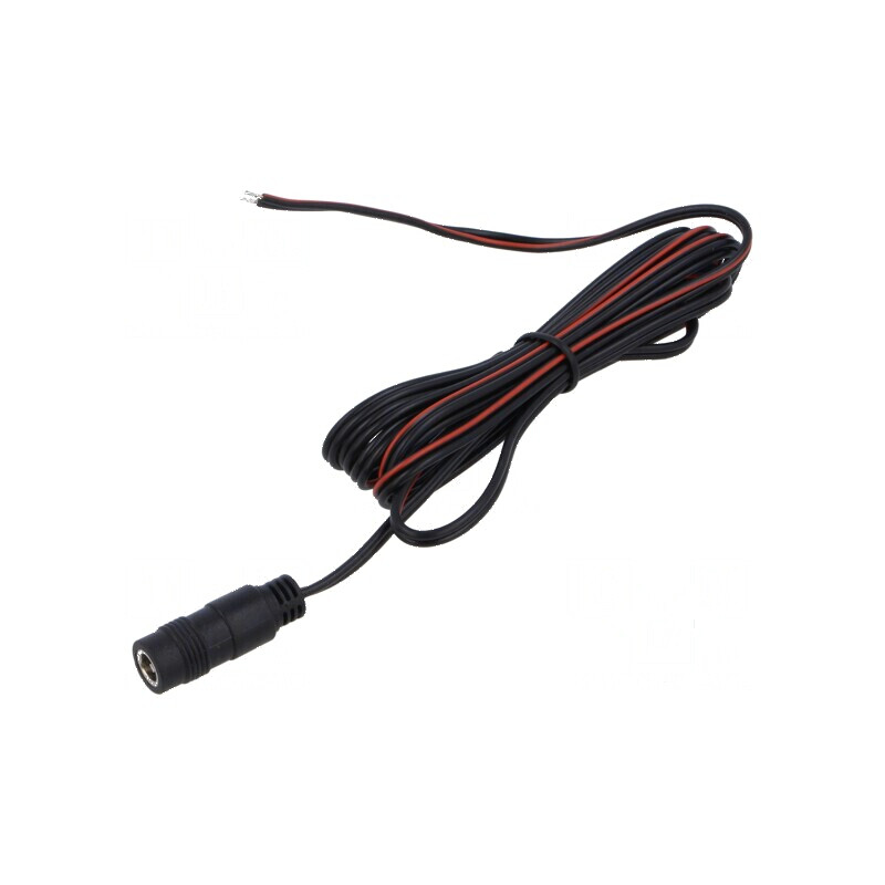 Cablu DC 5,5/2,1mm cu soclu drept negru, 2m, 2x0,5mm² | Electronic-mag.ro | Componente Electronice Cablu DC 5,5/2,1mm cu soclu drept negru, 2m, 2x0,5mm² | Electronic-mag.ro | Componente Electronice