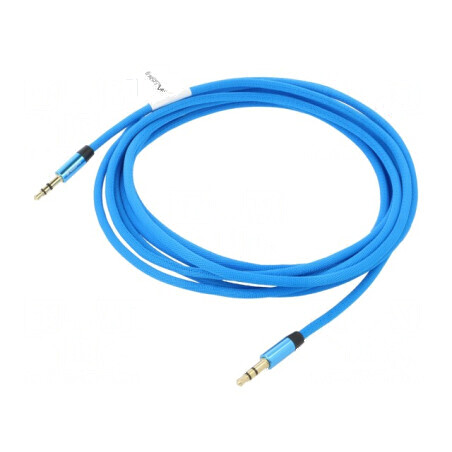 Cablu audio Jack 3,5mm 3pin aurit, 1m, mufe la ambele capete | Electronic-mag.ro | Componente Electronice