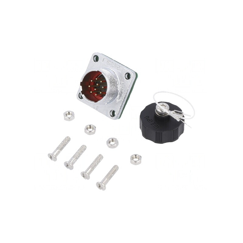 Soclu WF16 tată PIN 10 IP67 5A 400V aurit | Electronic-mag.ro | Componente Electronice Soclu WF16 tată PIN 10 IP67 5A 400V aurit | Electronic-mag.ro | Componente Electronice