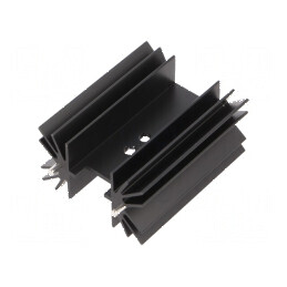 Radiator extrudat negru TO218 TO220 TO247 L: 25mm W: 41,6mm | Electronic-mag.ro | Componente Electronice