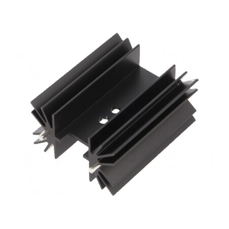 Radiator extrudat negru TO218 TO220 TO247 L: 25mm W: 41,6mm | Electronic-mag.ro | Componente Electronice
