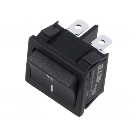Rocker SPDT 2 ON-ON 6A/250VAC Negru PR Corp | Electronic-mag.ro | Componente Electronice