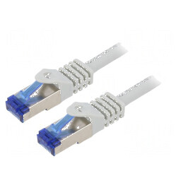 Cablul Patch S/FTP 6a LSZH gri 1m 26AWG | Electronic-mag.ro | Componente Electronice