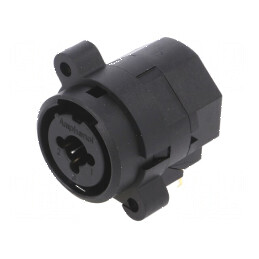 Conector Jack 6,3mm XLR Soclu Mamă 90° Fără Buton | Electronic-mag.ro | Componente Electronice