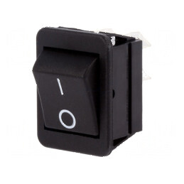 Rocker DPST ON-OFF 16A/250VAC negru | Electronic-mag.ro | Componente Electronice