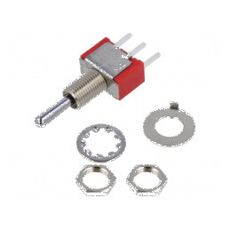Comutator basculant Poz 3 SP3T ON-OFF-ON 2A/250VAC 5A/28VDC | Electronic-mag.ro | Componente Electronice
