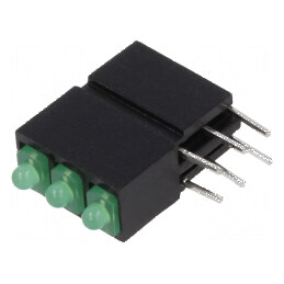LED 1,8mm Verde 3 Diodă 20mA 70° 5-17mcd | Electronic-mag.ro | Componente Electronice