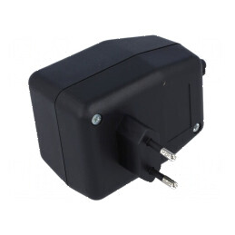 Carcasă alimentator ABS neagră 65mm x 89mm x 56mm | Electronic-mag.ro | Componente Electronice