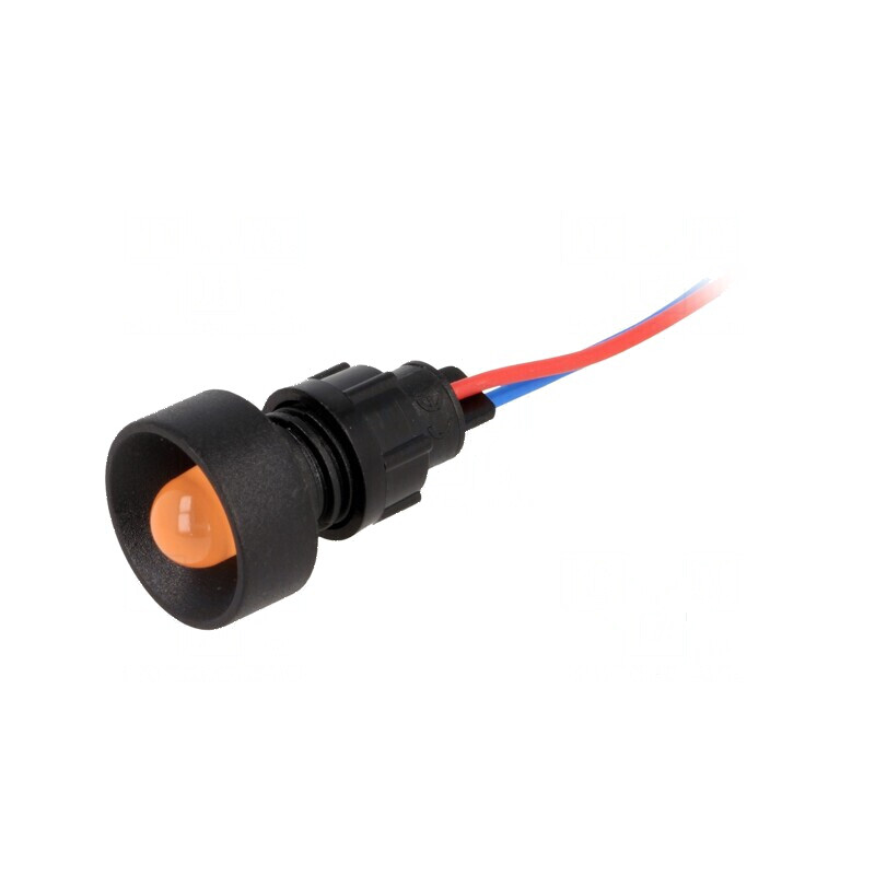 Lampă LED concav portocalie 12VDC 12VAC Ø13mm | Electronic-mag.ro | Componente Electronice Lampă LED concav portocalie 12VDC 12VAC Ø13mm | Electronic-mag.ro | Componente Electronice