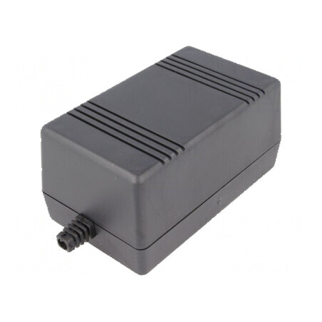 Carcasă alimentator ABS neagră 65mm x 132mm x 78mm | Electronic-mag.ro | Componente Electronice