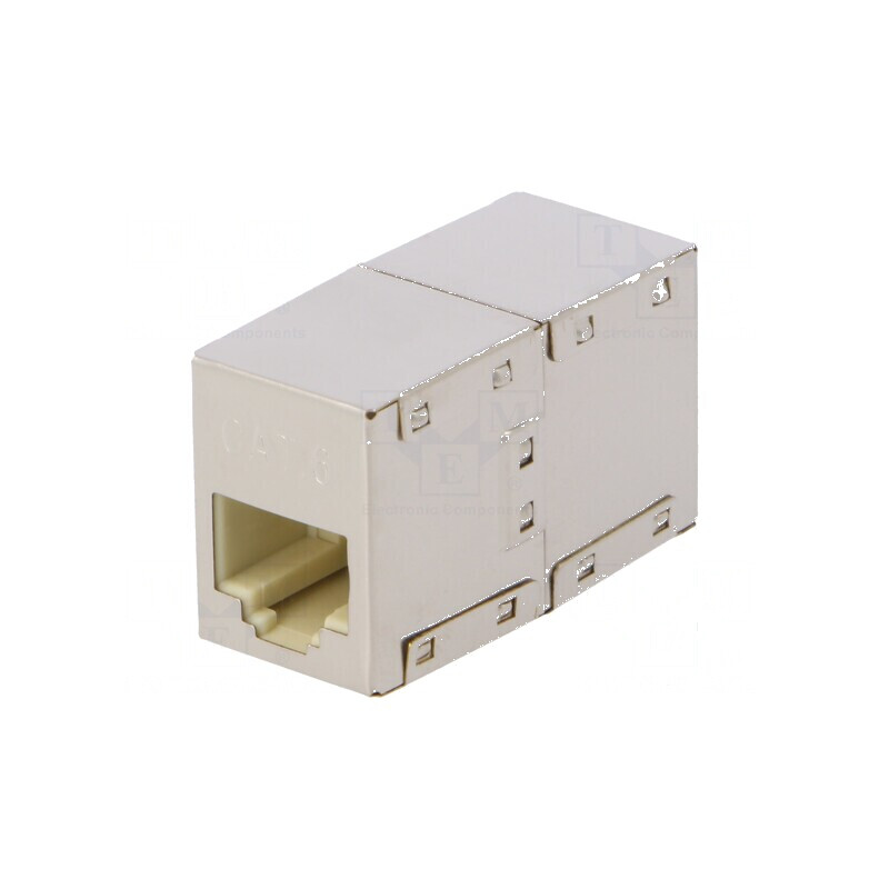 Adaptor cuplă Cat 6 ecranat 8p8c RJ45 x2 | Electronic-mag.ro | Componente Electronice Adaptor cuplă Cat 6 ecranat 8p8c RJ45 x2 | Electronic-mag.ro | Componente Electronice