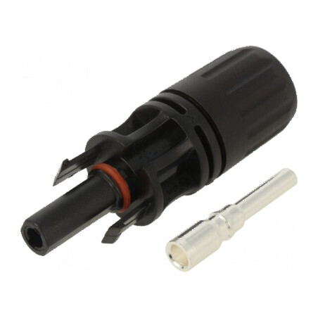 Conector solar tată mamă drept 6-10mm2 cu contacte mufă | Electronic-mag.ro | Componente Electronice