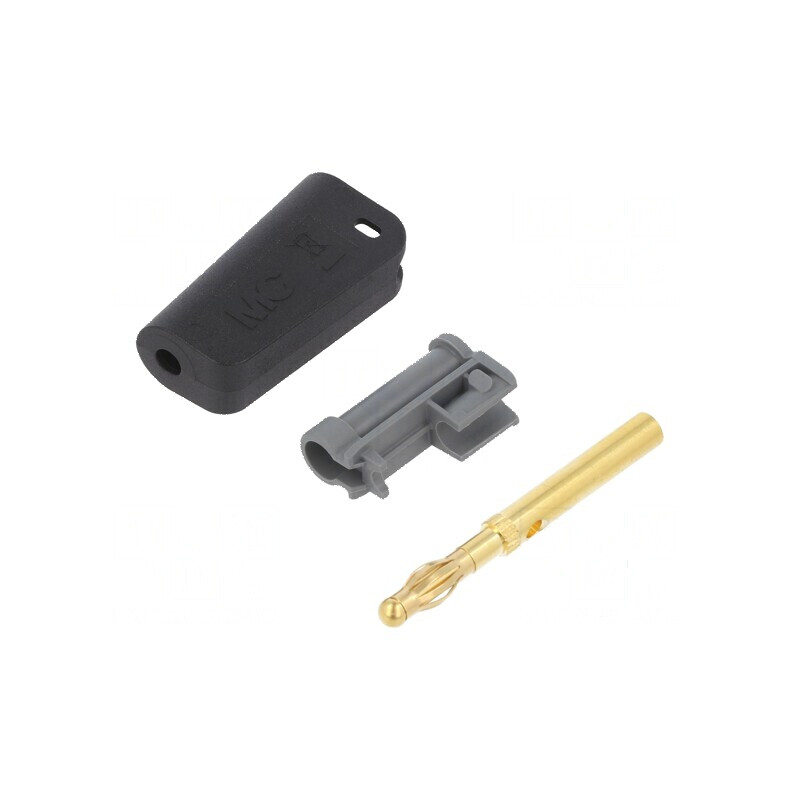 Conector banană 4mm 32A negru aurit pe cablu | Electronic-mag.ro | Componente Electronice Conector banană 4mm 32A negru aurit pe cablu | Electronic-mag.ro | Componente Electronice