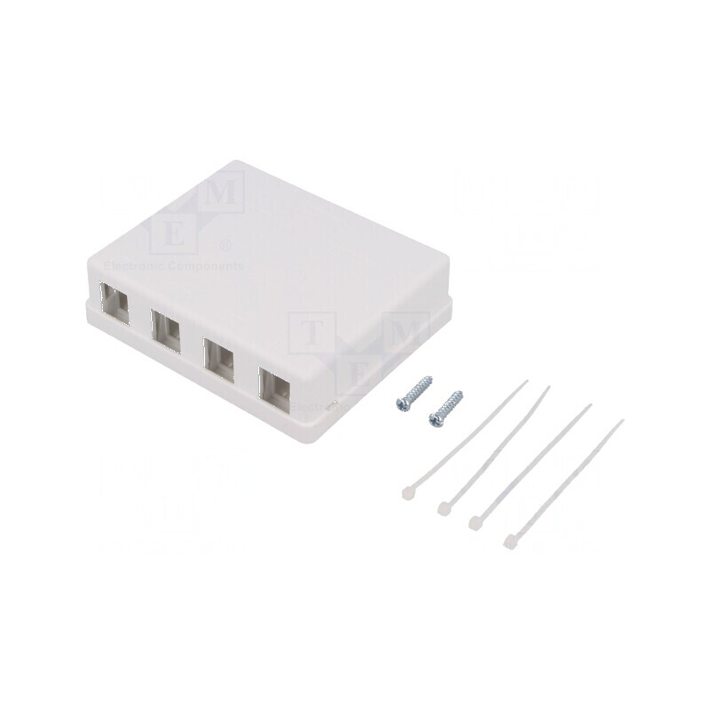 Carcasa RJ45 soclu Keystone albă murale mamă | Electronic-mag.ro | Componente Electronice Carcasa RJ45 soclu Keystone albă murale mamă | Electronic-mag.ro | Componente Electronice