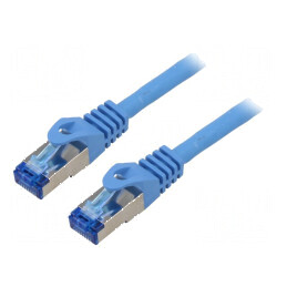 Cablul patch S/FTP 6a CCA LSZH albastru 5m 26AWG | Electronic-mag.ro | Componente Electronice