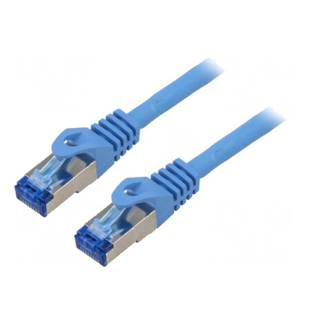 Cablul patch S/FTP 6a CCA LSZH albastru 5m 26AWG | Electronic-mag.ro | Componente Electronice