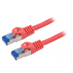 Cabluri Patch S/FTP 6a CCA LSZH Roșu 5m 26AWG | Electronic-mag.ro | Componente Electronice