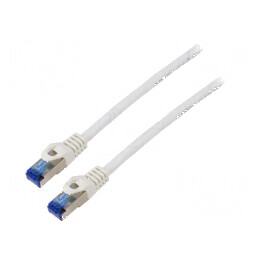 Patch cord S/FTP 6a CCA LSZH alb 5m 26AWG | Electronic-mag.ro | Componente Electronice
