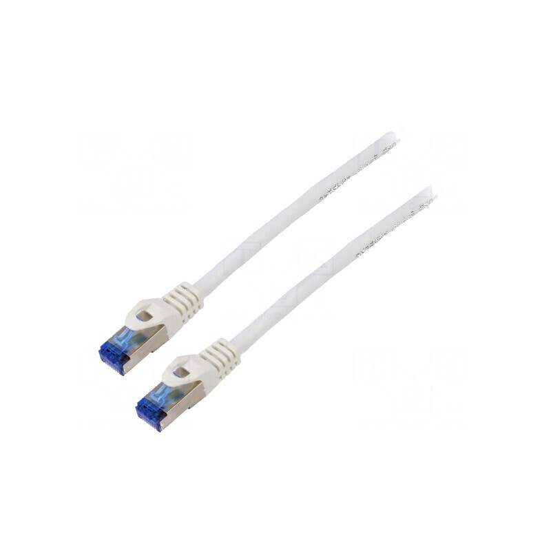 Patch cord S/FTP 6a CCA LSZH alb 5m 26AWG | Electronic-mag.ro | Componente Electronice Patch cord S/FTP 6a CCA LSZH alb 5m 26AWG | Electronic-mag.ro | Componente Electronice