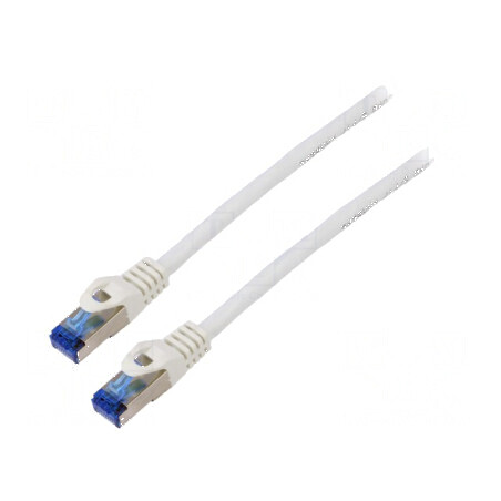 Patch cord S/FTP 6a CCA LSZH alb 5m 26AWG | Electronic-mag.ro | Componente Electronice