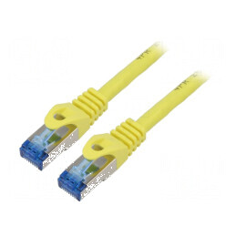Cablul Patch S/FTP 6a CCA LSZH galben 5m 26AWG | Electronic-mag.ro | Componente Electronice