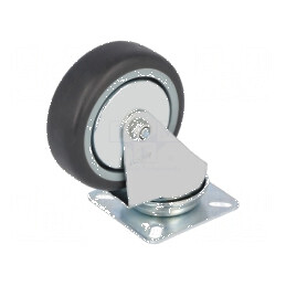 Roată de transport torsională Ø 75mm W 25mm H 100mm 60kg | Electronic-mag.ro | Componente Electronice