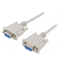 Cablu D-Sub 9pin 2m alb 1:1 | Electronic-mag.ro | Componente Electronice