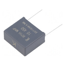 Condensator polipropilenă R71 10uF 32x28x14mm THT ±10% | Electronic-mag.ro | Componente Electronice