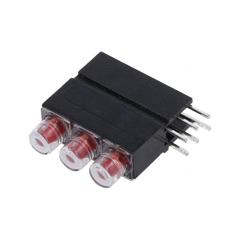 LED roșu 3,9mm 20mA 60° 1,2-4mcd | Electronic-mag.ro | Componente Electronice