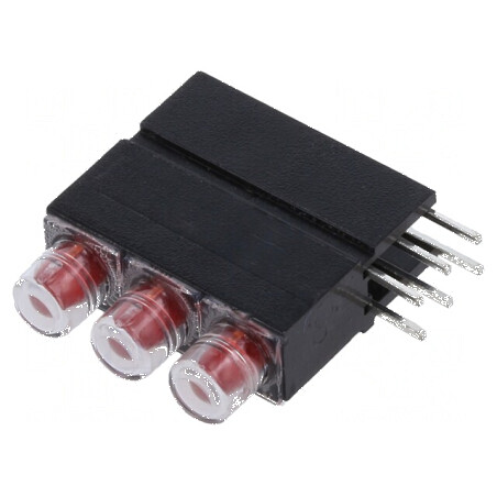 LED roșu 3,9mm 20mA 60° 1,2-4mcd | Electronic-mag.ro | Componente Electronice