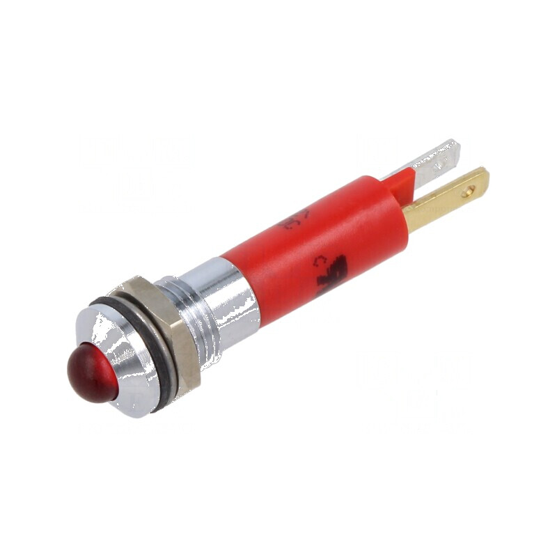 Lampă LED convexă roșie 12VDC 12VAC Ø8mm IP67 | Electronic-mag.ro | Componente Electronice Lampă LED convexă roșie 12VDC 12VAC Ø8mm IP67 | Electronic-mag.ro | Componente Electronice