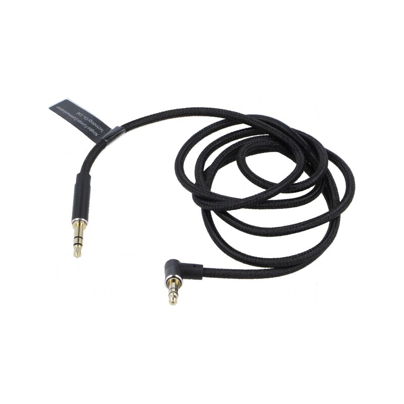 Cablu Jack 3,5mm unghiat 1m textil | Electronic-mag.ro | Componente Electronice Cablu Jack 3,5mm unghiat 1m textil | Electronic-mag.ro | Componente Electronice