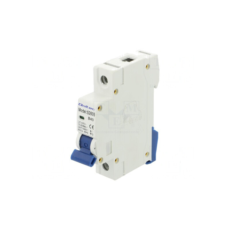 Întrerupător de supracurent 40A pentru şină DIN IP20 | Electronic-mag.ro | Componente Electronice