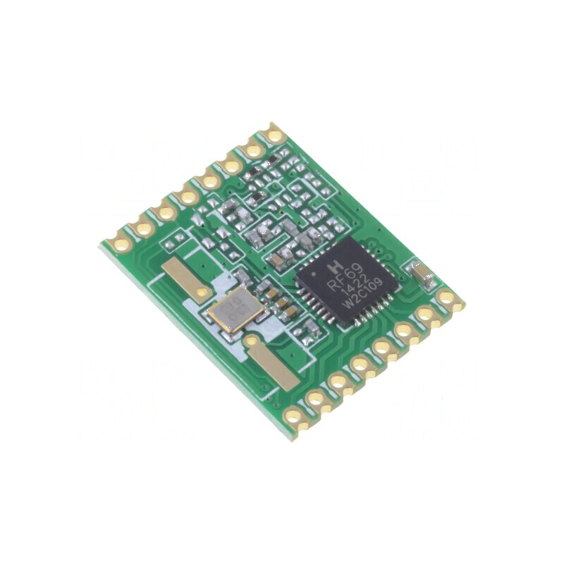 Modul RF emiţător-receptor FM FSK 868MHz SPI | Electronic-mag.ro | Componente Electronice