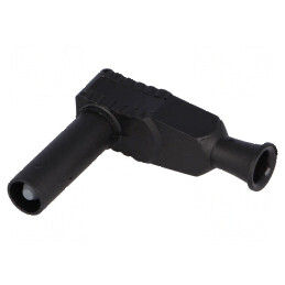 Conector banană 4mm 20A 1kVAC negru cu izolație 2,5mm2 | Electronic-mag.ro | Componente Electronice