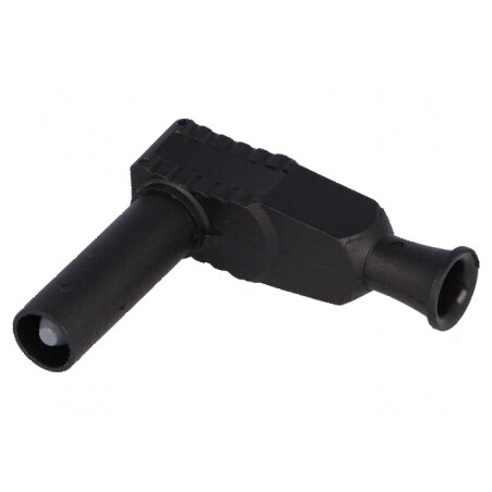 Conector banană 4mm 20A 1kVAC negru cu izolație 2,5mm2 | Electronic-mag.ro | Componente Electronice