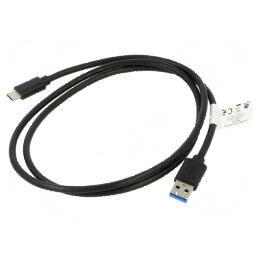 Cablu USB 3.1 A la C aurit 1m negru | Electronic-mag.ro | Componente Electronice