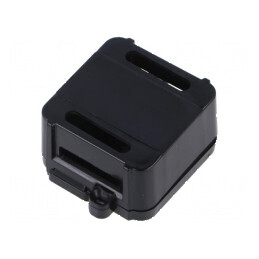 Carcasă cutie de conexiuni neagră 44,4mm X 57,2mm Y 25mm Z | Electronic-mag.ro | Componente Electronice