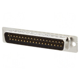 Conector D-Sub 37 PIN tată cablu lipire 3A placare aurită | Electronic-mag.ro | Componente Electronice