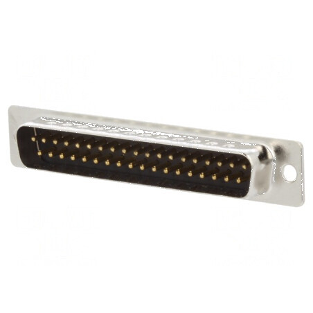Conector D-Sub 37 PIN tată cablu lipire 3A placare aurită | Electronic-mag.ro | Componente Electronice
