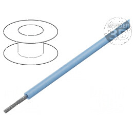 Cablu litat 1x22AWG TFE albastru 30m 250V | Electronic-mag.ro | Componente Electronice