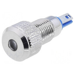Lampă LED plată albă 12VDC Ø8mm IP67 pentru lipit | Electronic-mag.ro | Componente Electronice