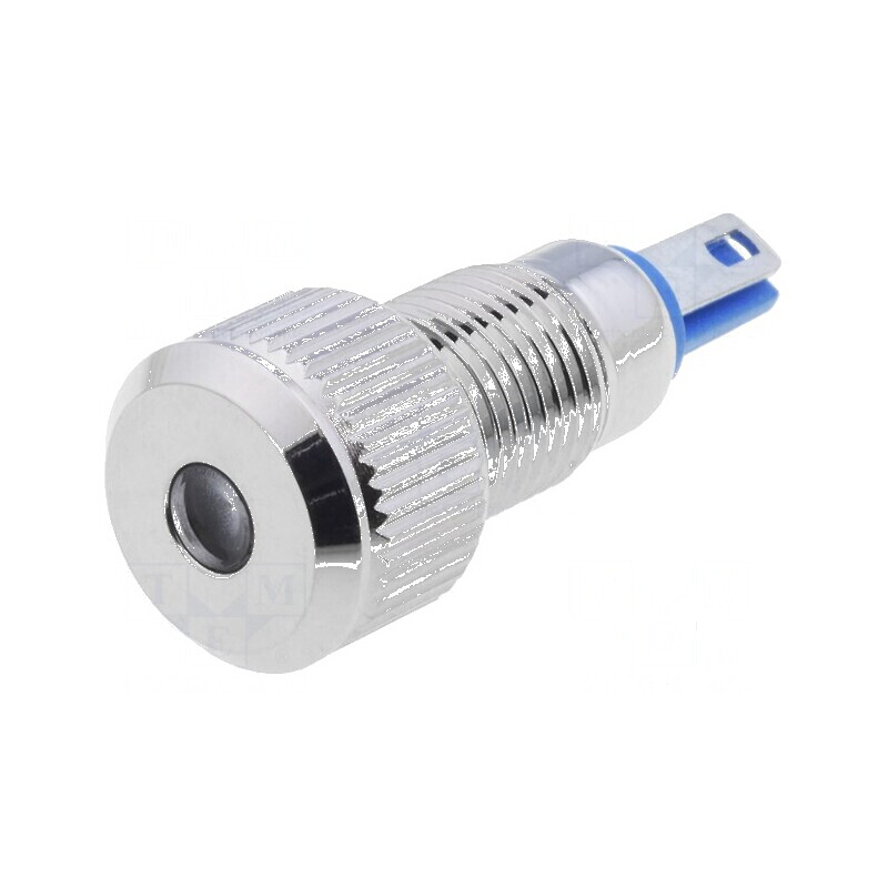 Lampă LED plată albă 12VDC Ø8mm IP67 pentru lipit | Electronic-mag.ro | Componente Electronice