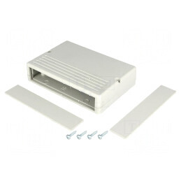 Carcasă ABS gri cu panou 90mm x 62mm x 20mm | Electronic-mag.ro | Componente Electronice
