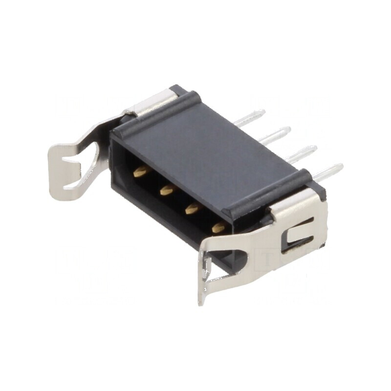 Conector PCB-cablu/PCB soclu tată PIN 4 Datamate L-Tek THT | Electronic-mag.ro | Componente Electronice