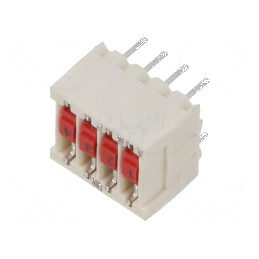 Comutator DIP-SWITCH ON-OFF Poz: 2 -25÷70°C THT cu Pini SPST | Electronic-mag.ro | Componente Electronice